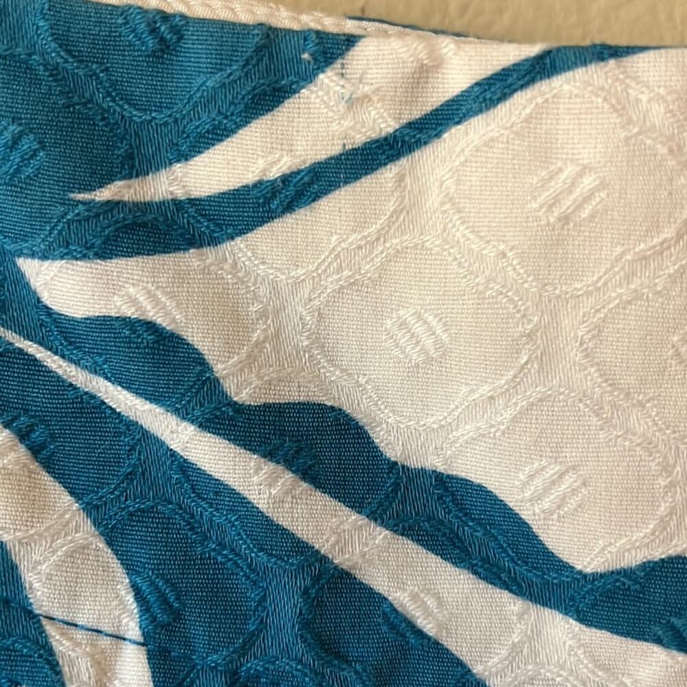 Trina Turk Blue Swirl Print A-Line Skirt Size 12 - Picture 4 of 8